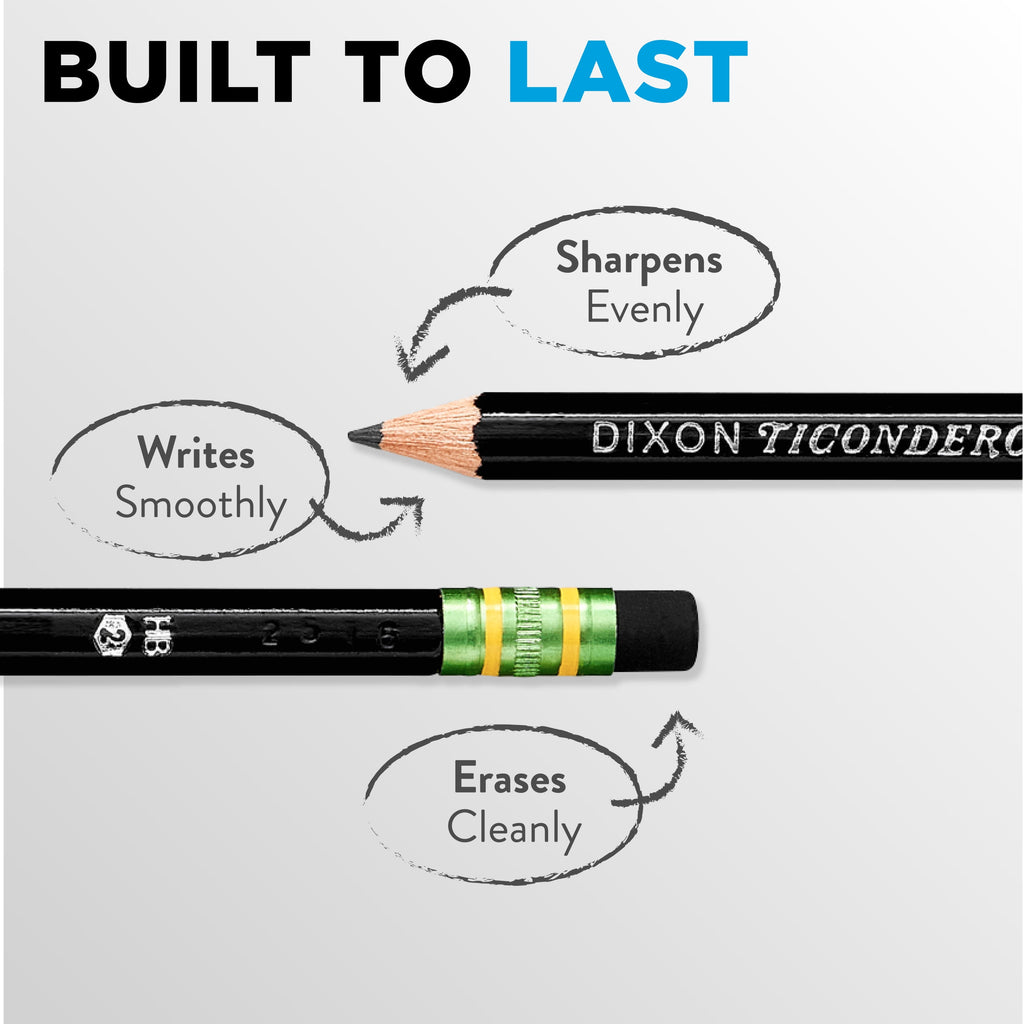 TICONDEROGA #2 PENCIL 12 count Black