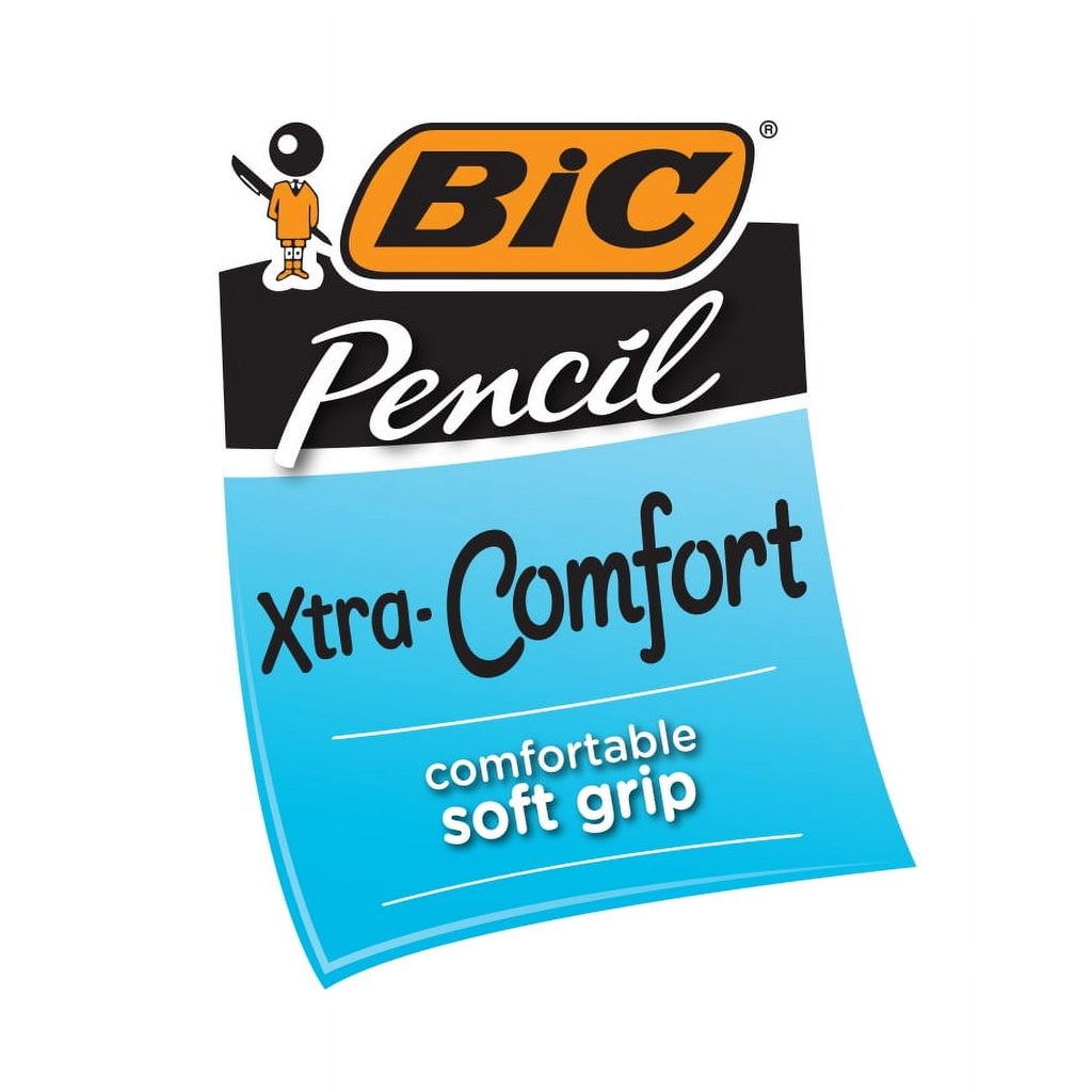 BIC Xtra-Comfort No. 2 Mechanical Pencils, Medium Point (0.7mm), 6 Count Pack of Pencils