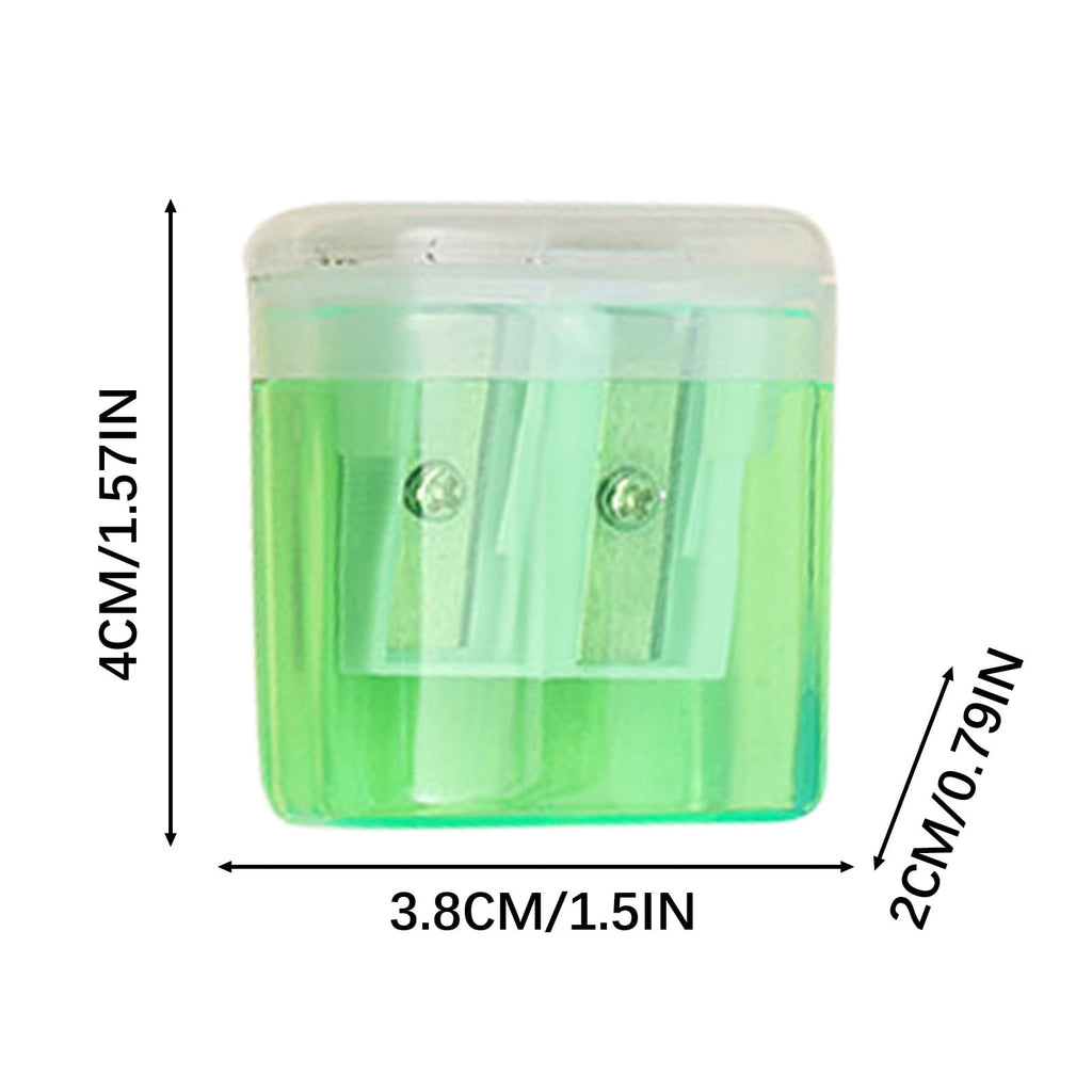 Chmadoxn Pencil Sharpeners Bulk Manual Pencil Sharpener with Lid Double Holes Handheld Pencil Sharpener for , Office and Home Supplies on Clearance