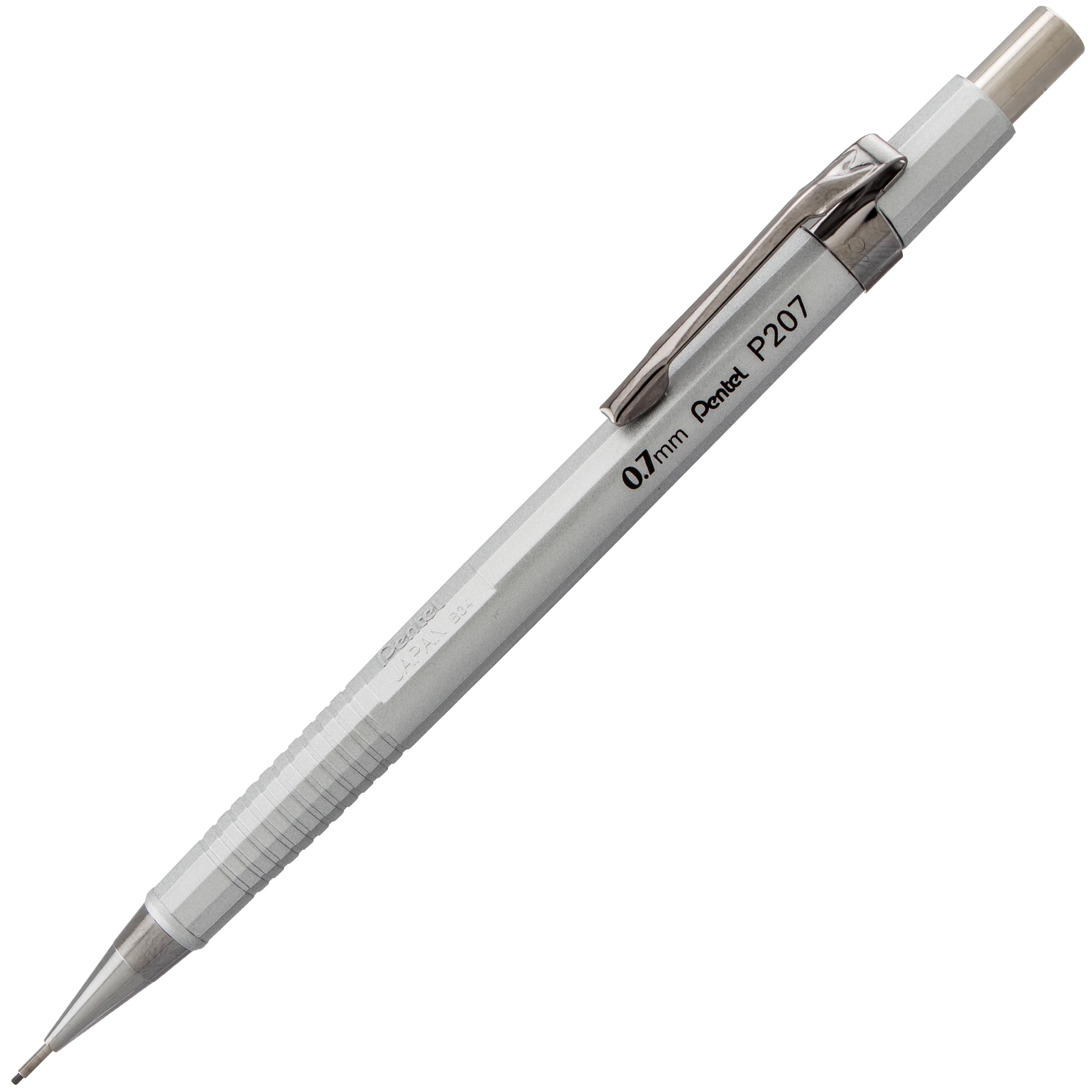 Pentel Sharp Metallic Mechanical Pencil, .5mm with Lead and Erasers
