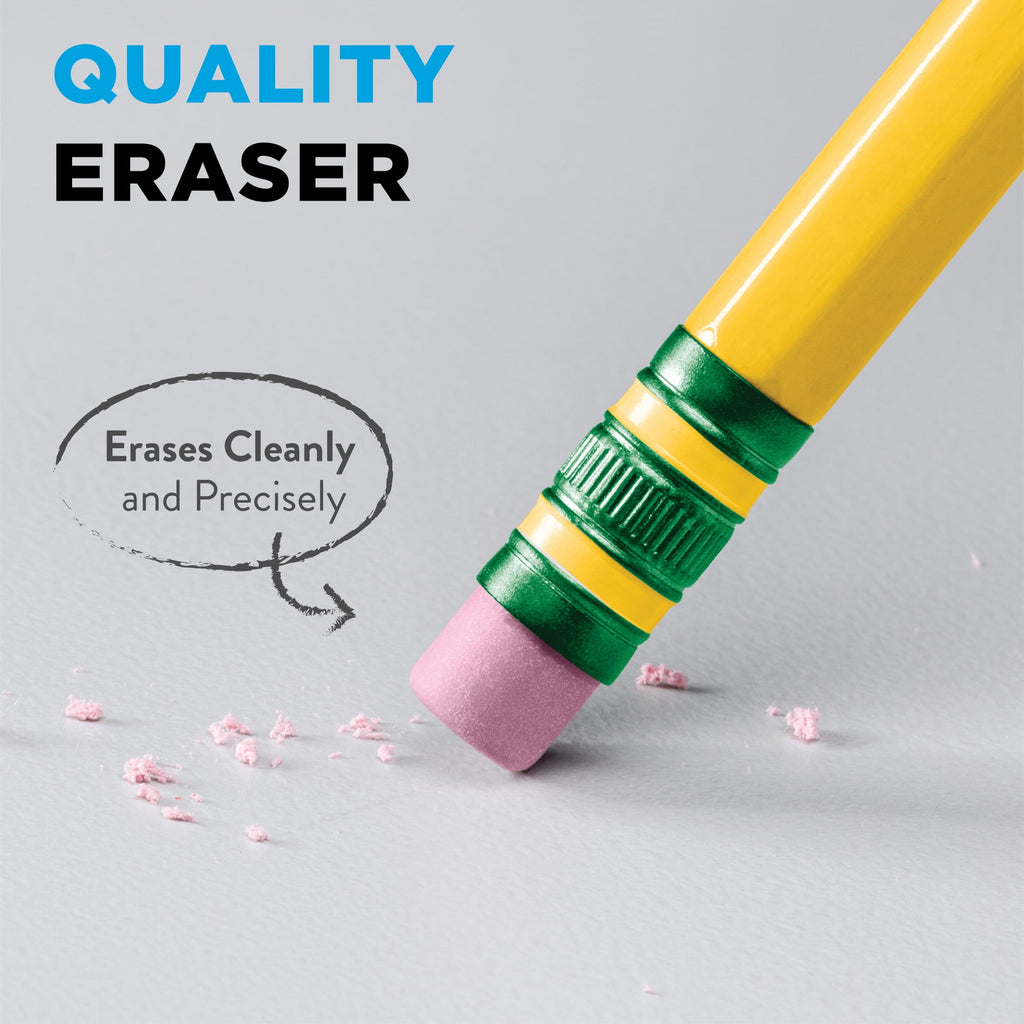 Ticonderoga Sharpened Wooden Pencils, 2 HB, .03mm, Yellow, 60 Count