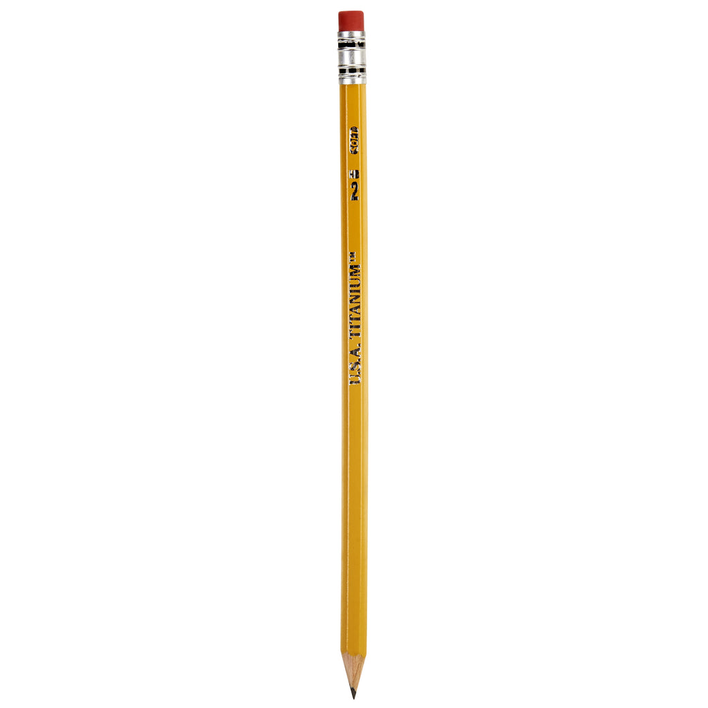 USA Titanium #2 HB Pencils – 24 Count, Pre-Sharpened, Latex-Free, PMA Certified