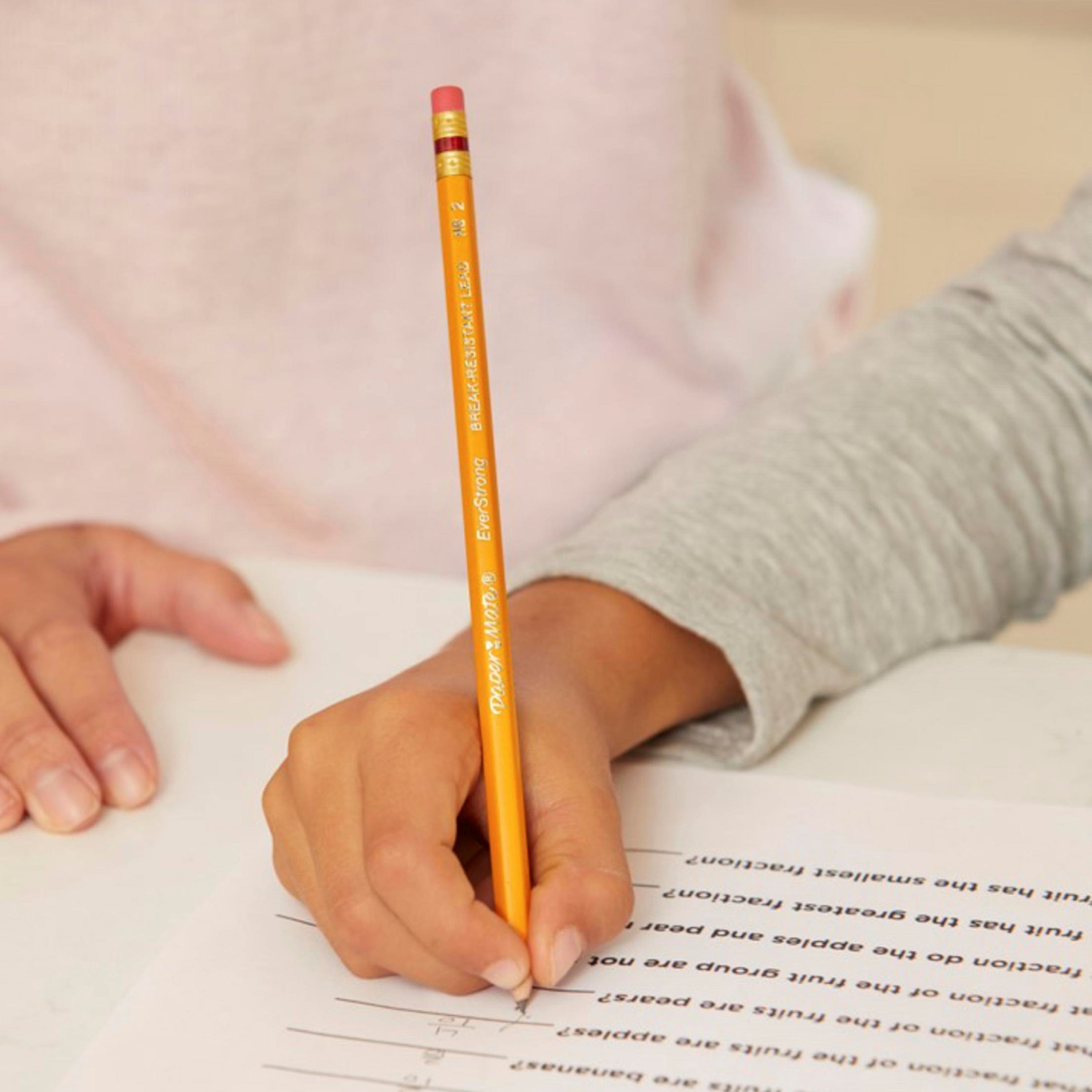 Paper Mate EverStrong #2 Pencils, Reinforced, Break-Resistant Lead When Writing, 72-Count