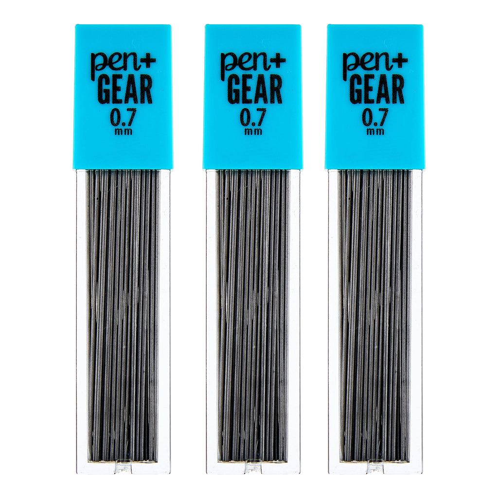 (3 pack) Pen+Gear No. 2 Mechanical Pencil Dark Lead Refills, Pencil Lead Grade, 0.7mm, 90 Count