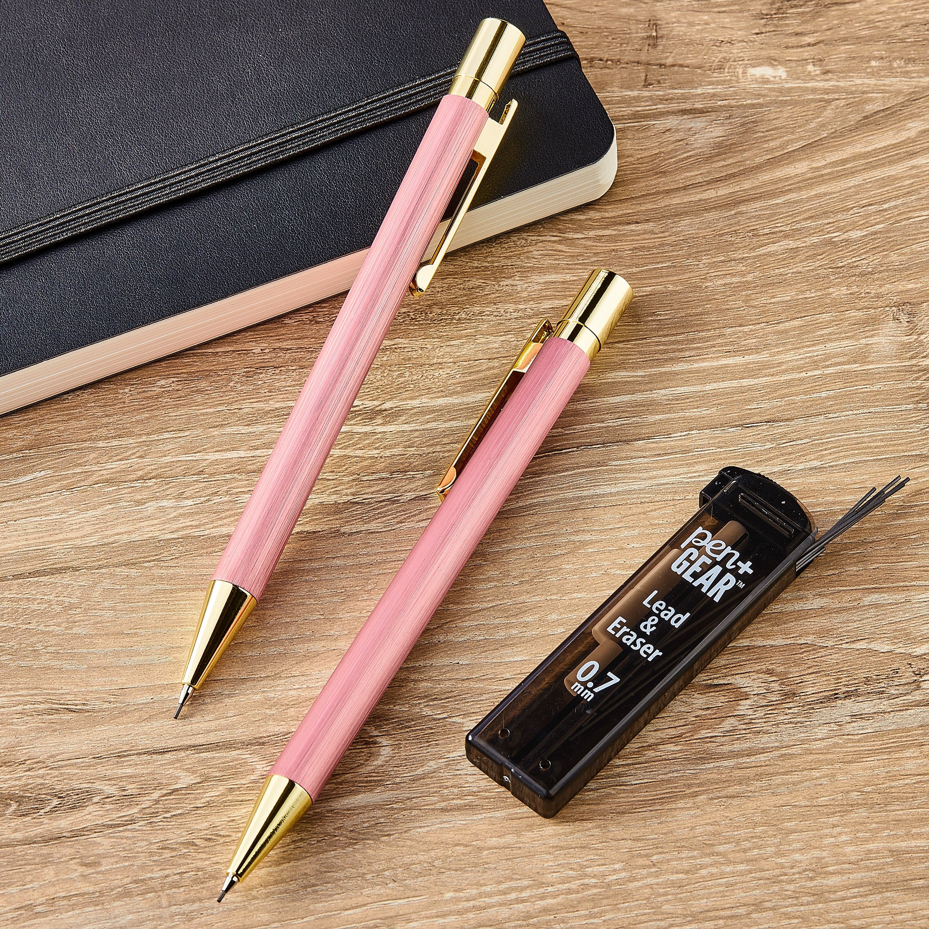Pen+Gear Mechanical Pencil Kit, 0.7 mm, Pink, 2 Count