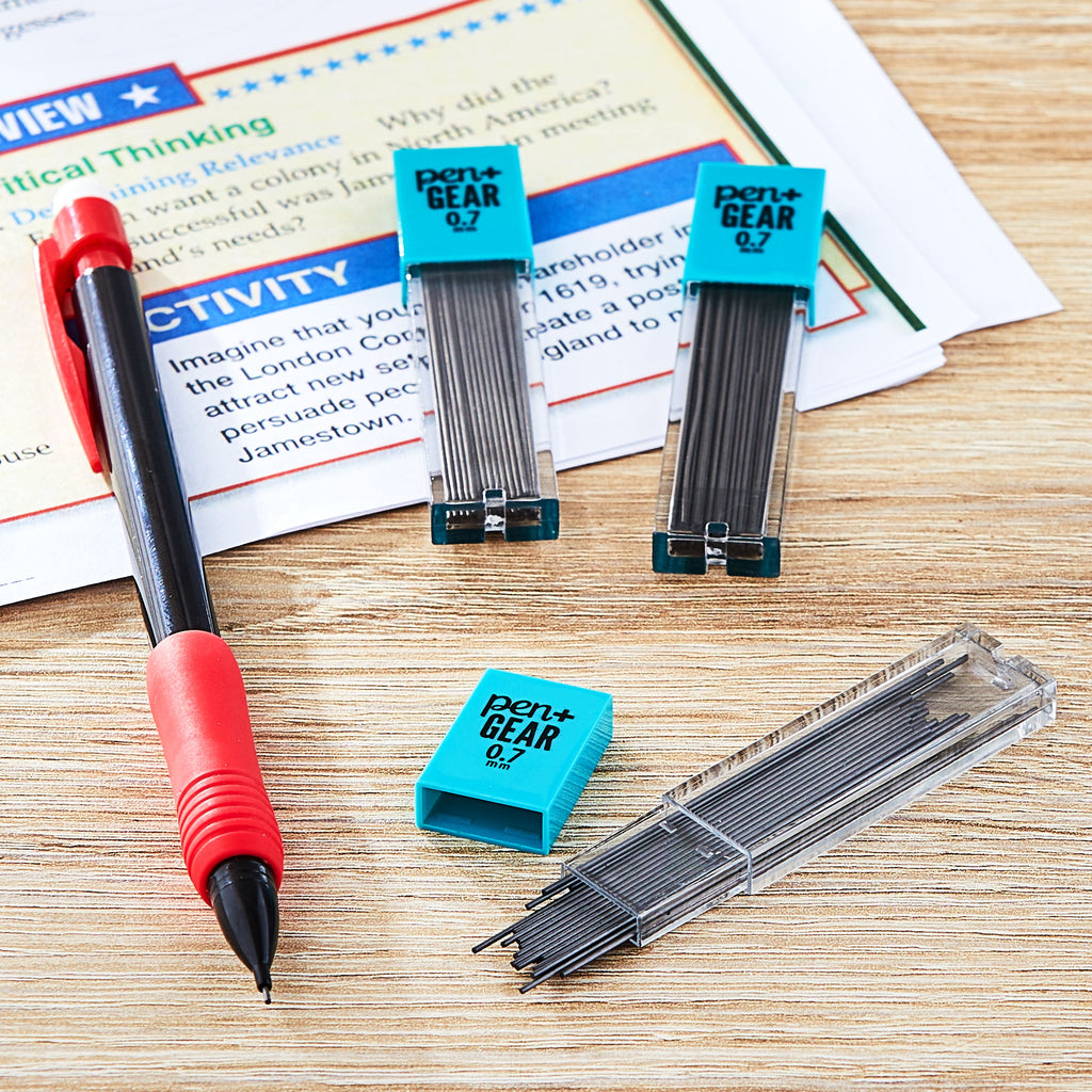 (3 pack) Pen+Gear No. 2 Mechanical Pencil Dark Lead Refills, Pencil Lead Grade, 0.7mm, 90 Count