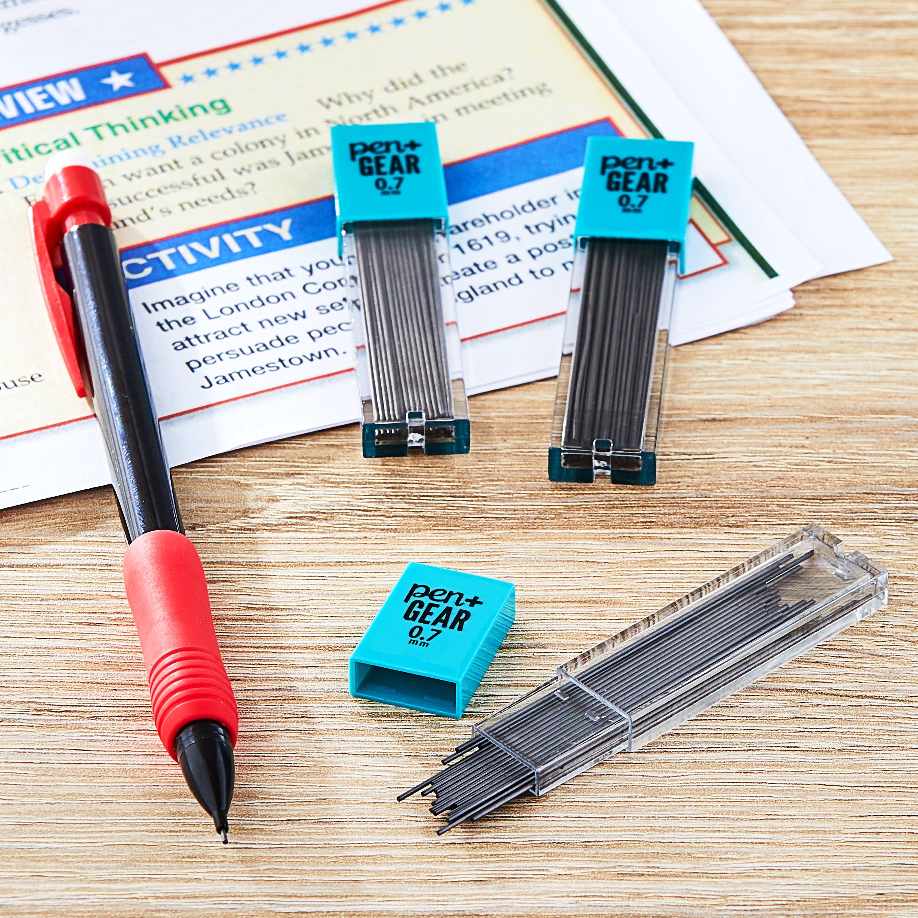 (3 pack) Pen+Gear No. 2 Mechanical Pencil Dark Lead Refills, Pencil Lead Grade, 0.7mm, 90 Count