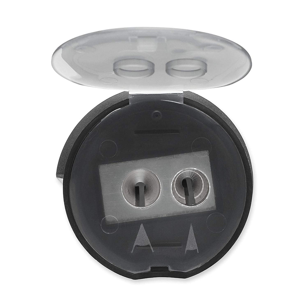 Prismacolor Premier Handheld Manual Pencil Sharpener, 2 Holes, Black, 1 Count