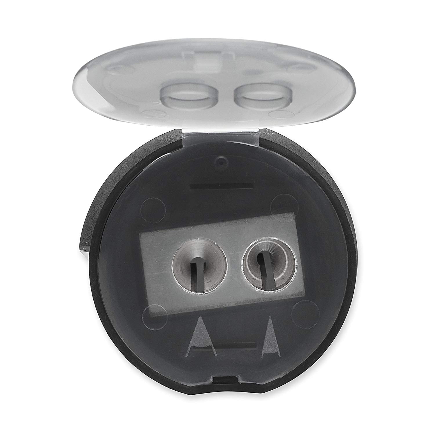 Prismacolor Premier Handheld Manual Pencil Sharpener, 2 Holes, Black, 1 Count