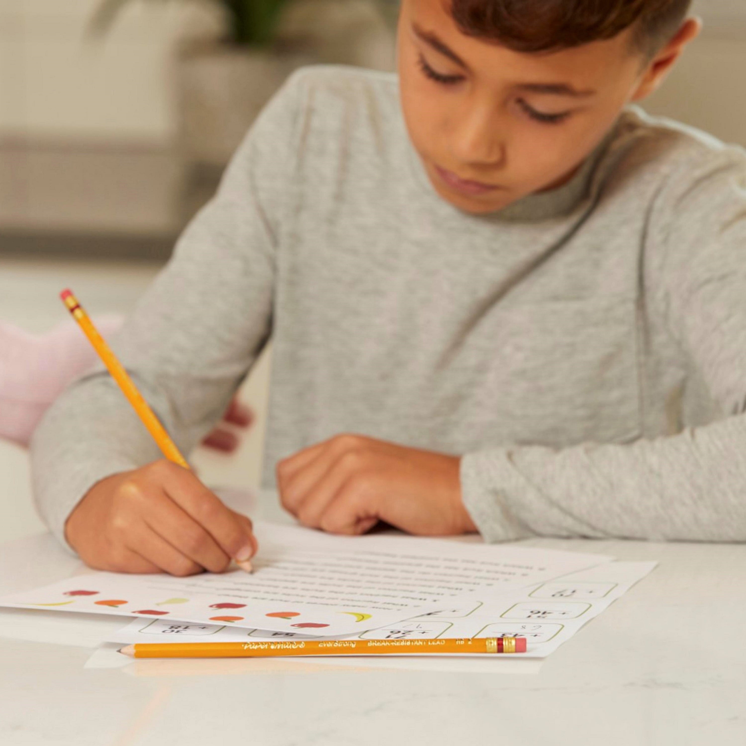 Paper Mate EverStrong #2 Pencils, Reinforced, Break-Resistant Lead When Writing, 72-Count