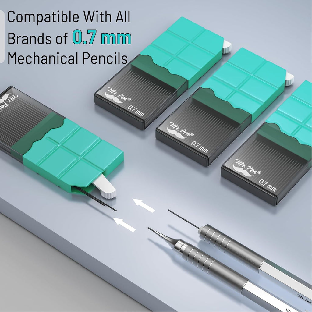 Mr. Pen- 0.7 Millimeter Lead Refills for Mechanical Pencils, 2B, 4 Pack, 480 PCS, 0.7 Lead Refills