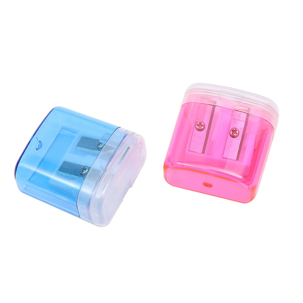 Chmadoxn Pencil Sharpeners Bulk Manual Pencil Sharpener with Lid Double Holes Handheld Pencil Sharpener for , Office and Home Supplies on Clearance