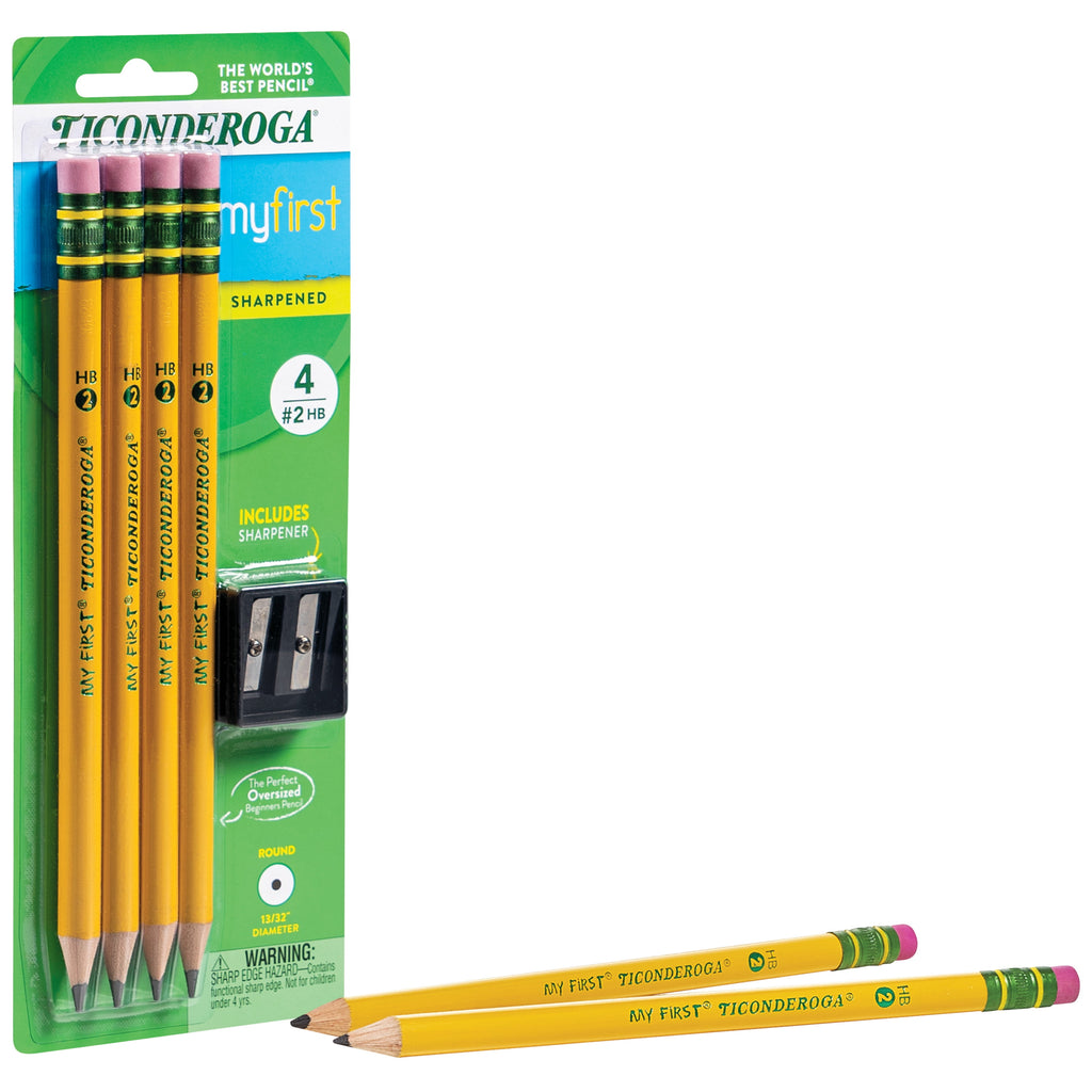 Ticonderoga My First Pencil Set, 5-Pieces, 0.35 Lead size