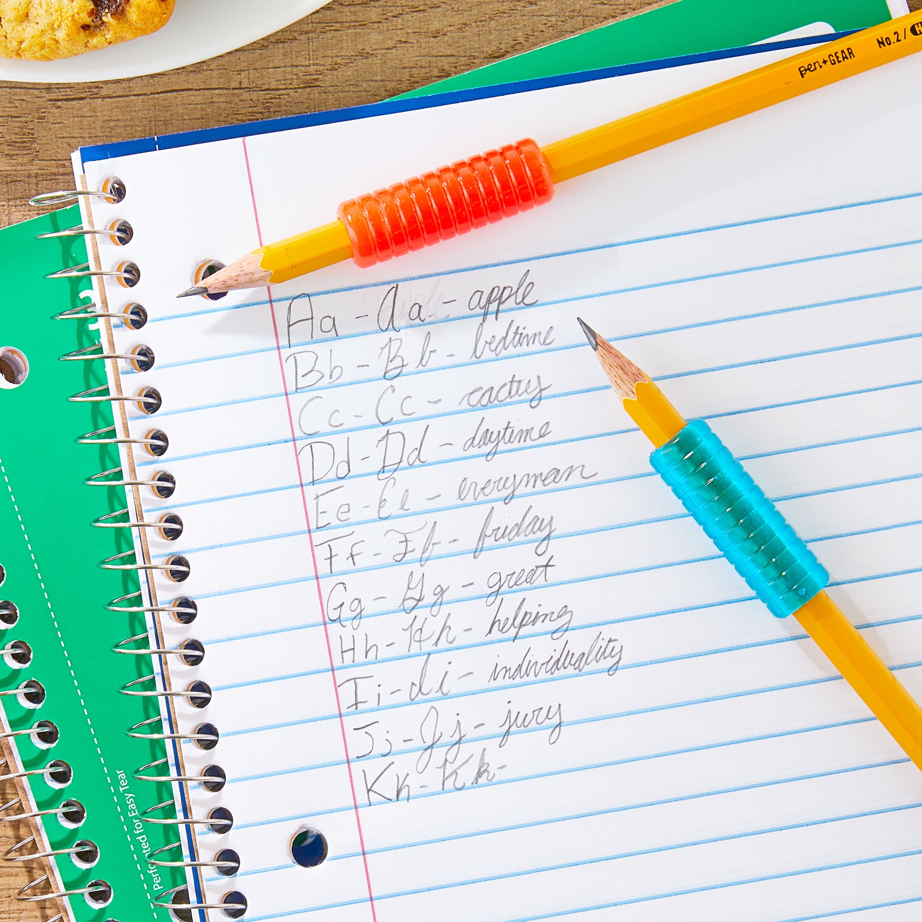 Pen+Gear Soft Pencil Grip, Assorted Colors, 20 Count