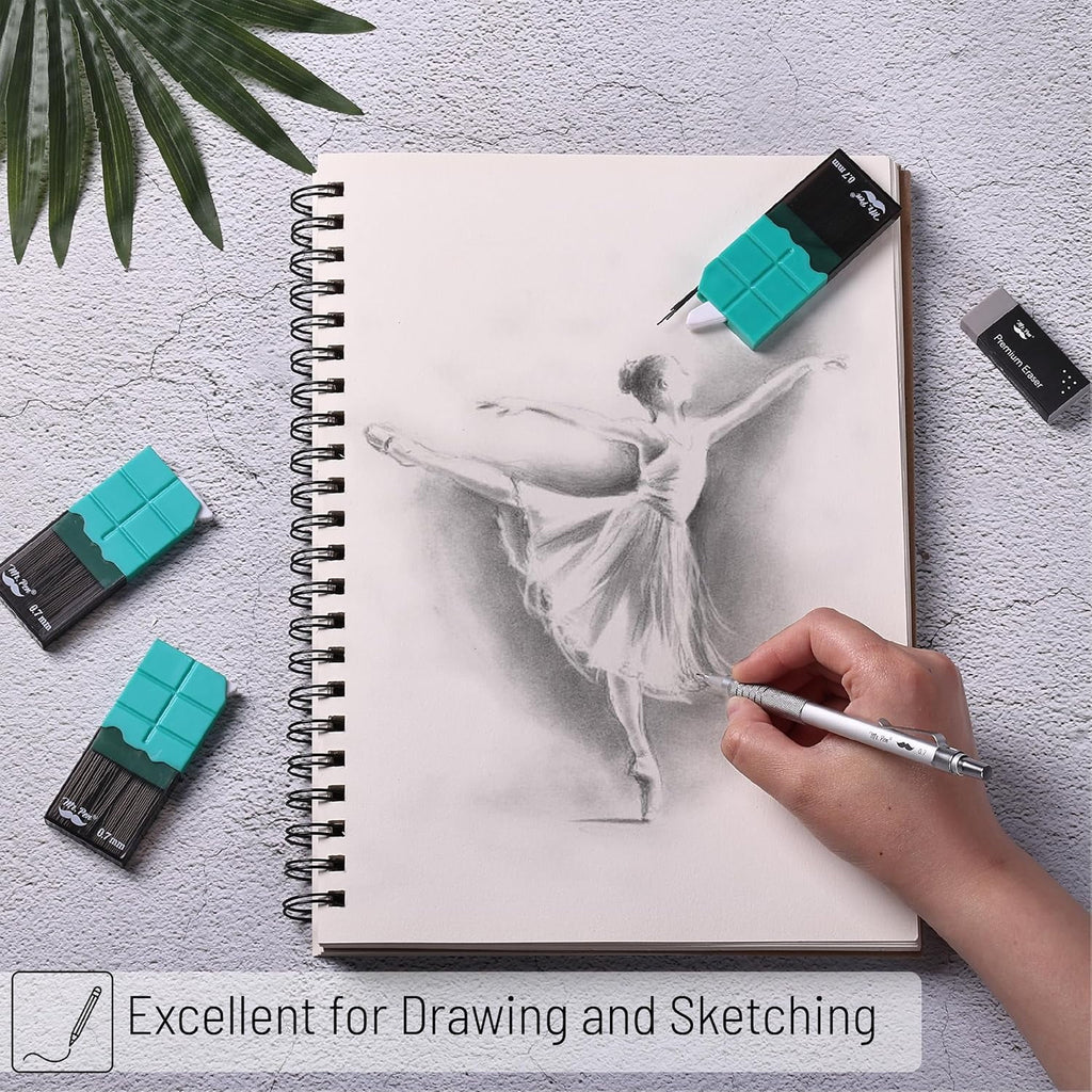 Mr. Pen- 0.7 Millimeter Lead Refills for Mechanical Pencils, 2B, 4 Pack, 480 PCS, 0.7 Lead Refills