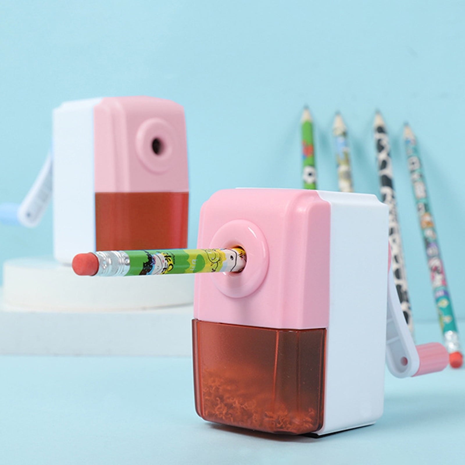 yulier Manual Pencil Sharpener for Pencils and Colored Pencils, Pencil Sharpener for Home and Office